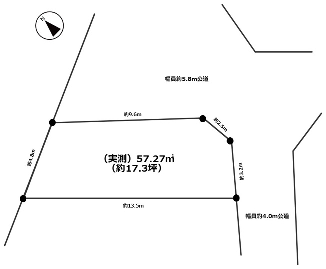 【区画図】 | 川越市大字砂久保　売地 | ※図面と現況が異なる場合は現況優先とします。