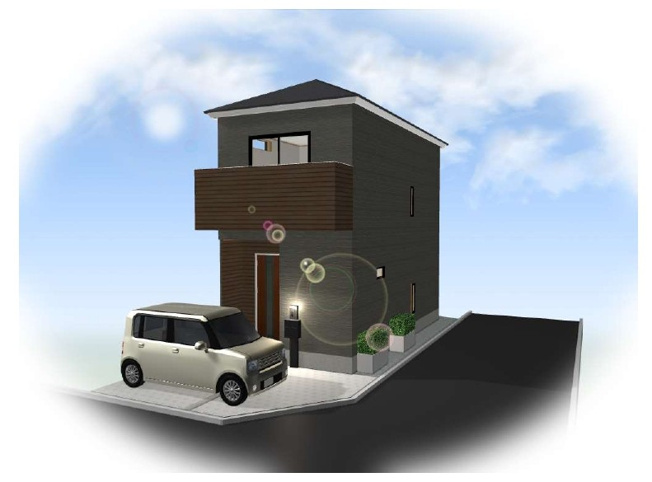 【外観パース】 | 川越市大字砂久保　売地