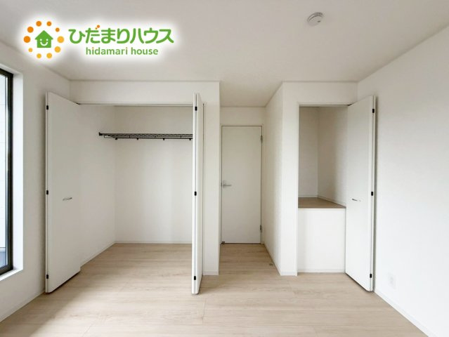 高萩市高萩第3　新築戸建　1号棟の収納|全室にクローゼットが付いていて、お部屋の住空間もスッキリ広々つかえそうです(^^)/