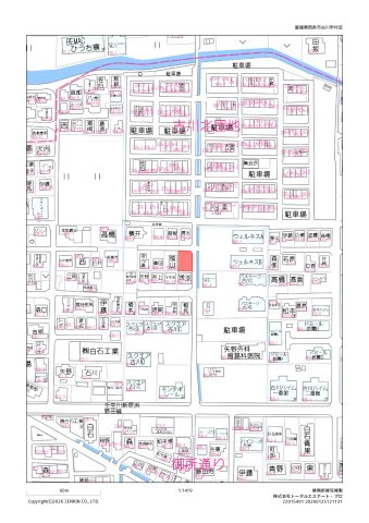 西条市古川土地【672】47.95坪の地図