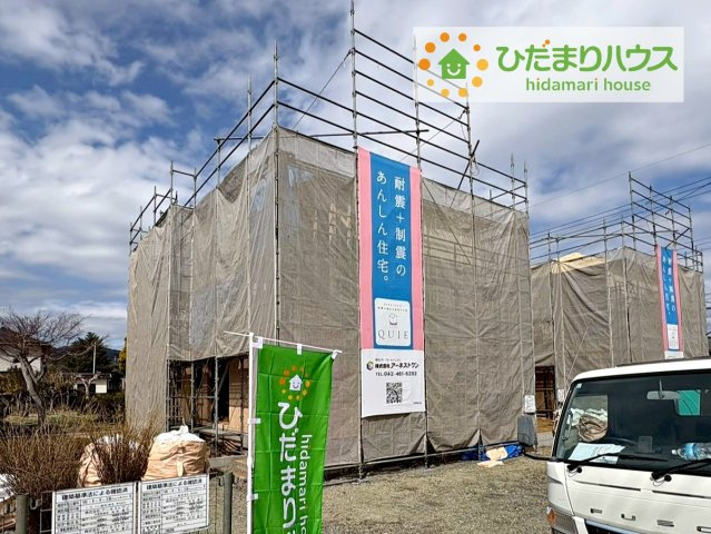 高萩市高萩第3　新築戸建　2号棟の外観パース|デザイナーズのようなお洒落な外観です(^^♪