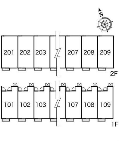 レオパレスソウミの区画図