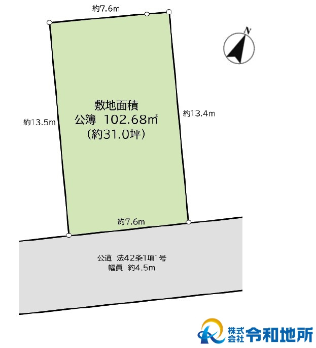 売地　茅ヶ崎市浜須賀の土地図