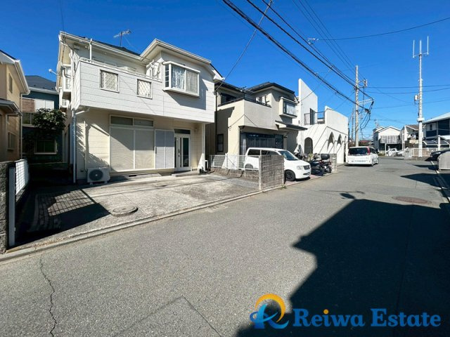 売地　茅ヶ崎市浜須賀の前面道路含む現地写真