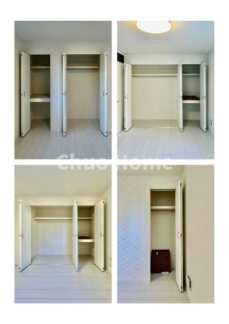 葛飾区東四つ木2丁目中古住宅の収納|居室にはクローゼットを完備し、自由度の高い家具の配置が叶うシンプルな空間です。お子様の成長と必要になる子供部屋を与えるにはぴったりの間取りですね。