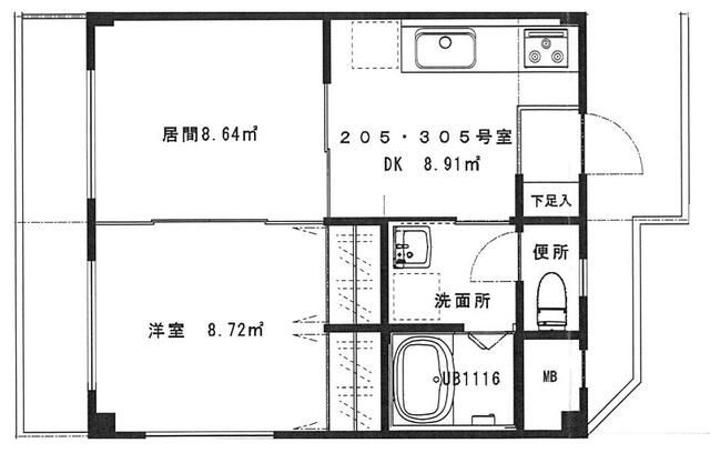 シャルム宮原の間取り
