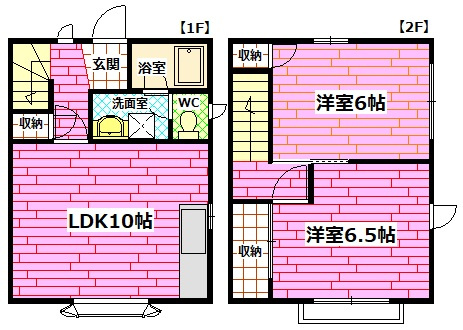 コーポホコトリ　A棟の間取り