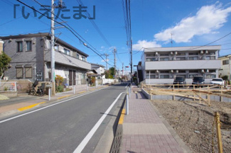 【前面道路含む現地写真】 | 【仲介手数料無料！！】多摩市一ノ宮4丁目　新築戸建て（全4棟）1号棟　5890万円 | 令和８年1月２５日撮影　建築中