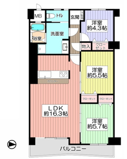 【間取り】 | 公社千里山田D団地A2棟