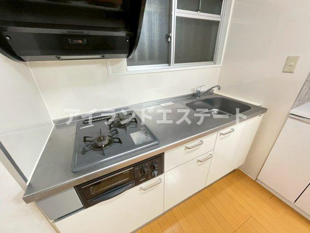 ニューコーポ中島　バイク相談　角部屋　陽当たり良好のキッチン