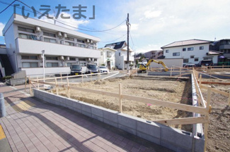 【外観】 | 【仲介手数料無料！！】多摩市一ノ宮4丁目　新築戸建て（全4棟）2号棟　5790万円 | 令和８年1月２５日撮影　建築中