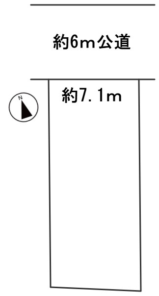 ６５９１２　岐阜市若福町土地の区画図