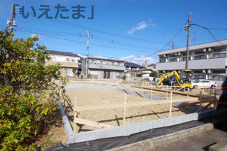 【外観】 | 【仲介手数料無料！！】多摩市一ノ宮4丁目　新築戸建て（全4棟）3号棟　5190万円 | 令和８年1月２５日撮影　建築中