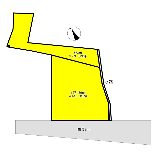 日立市石名坂土地（A）の区画図|広々618坪