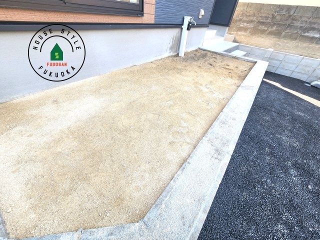 糟屋郡須恵町須恵第3-1棟（1号棟）の庭|お庭で自由な時間を過ごせます。