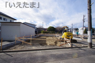 【外観】 | 【仲介手数料無料！！】多摩市一ノ宮4丁目　新築戸建て（全4棟）4号棟　5390万円 | 令和８年1月２５日撮影　建築中