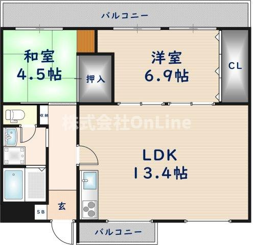 【間取り】 | エルセレーノ志紀