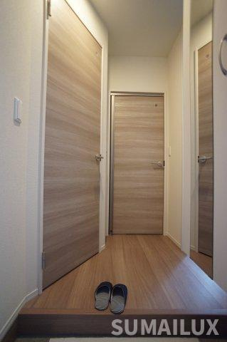合志市竹迫のアパートの玄関