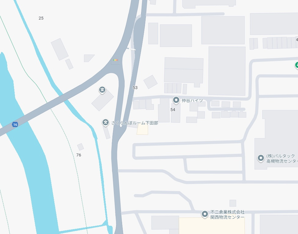 高槻市下田部町　新築一戸建ての地図