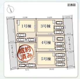 ■■うるま市石川第5－1号棟（全5棟）の区画図