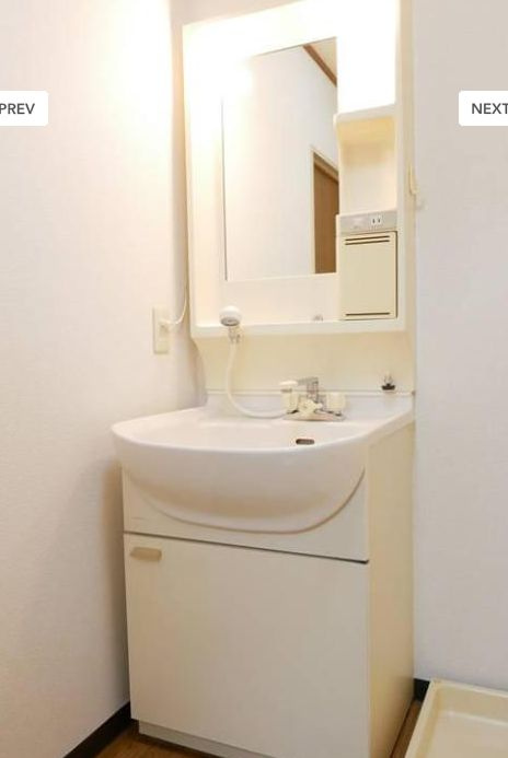 トゥース・ヴィラの独立洗面台