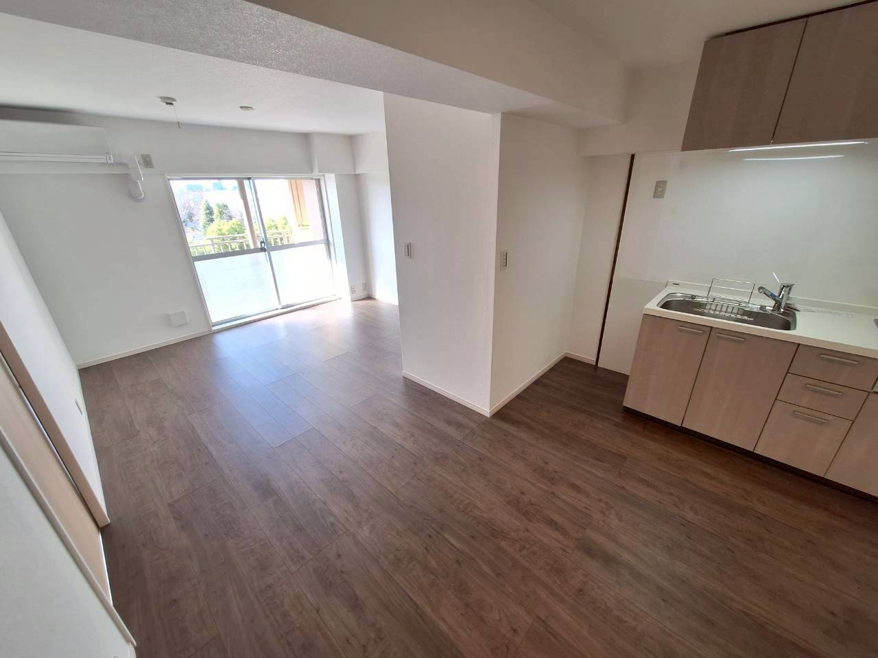 竹の塚マンションの居間・リビング