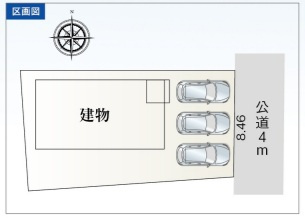 【区画図】 | 岐阜市前一色新築建売限定1邸！ゆとりの広さの5LDK＋WIC！お車並列3台可能！長期優良住宅！ | 岐阜市前一色新築建売限定1邸！ゆとりの広さの5LDK＋WIC！お車並列3台可能！長期優良住宅！