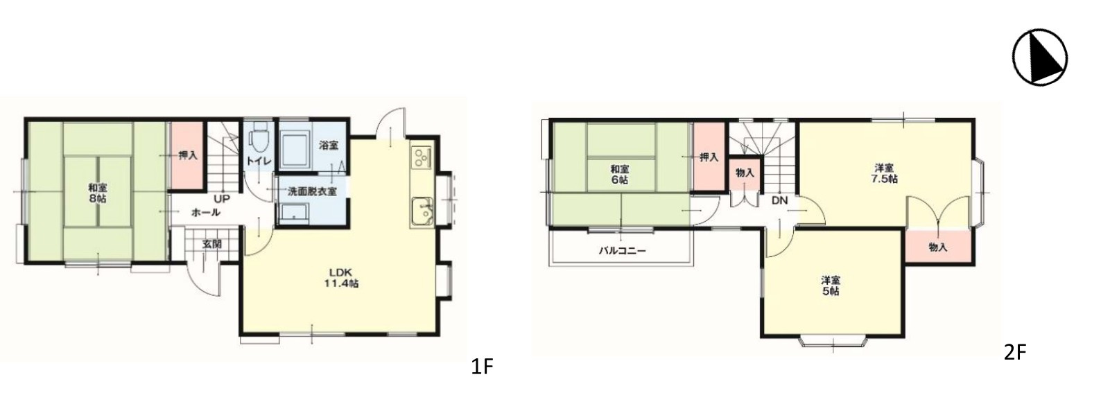 【中古戸建】富岡市相野田1期の間取り|■間取り図｜敷地面積：183.12（約55.40坪）　建物面積：85.90（約25.99坪）
