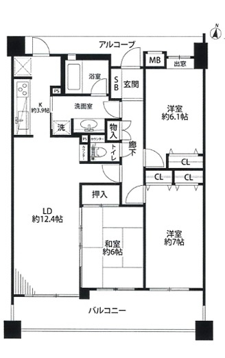 【間取り】 | レクセルマンション東村山