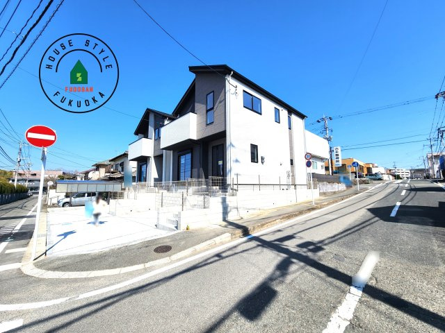 福津市若木台1丁目第2-2棟（2号棟）の外観|デザイン性のある外観です。