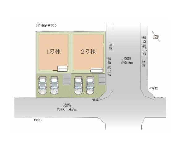福津市若木台1丁目第2-2棟（2号棟）の間取り