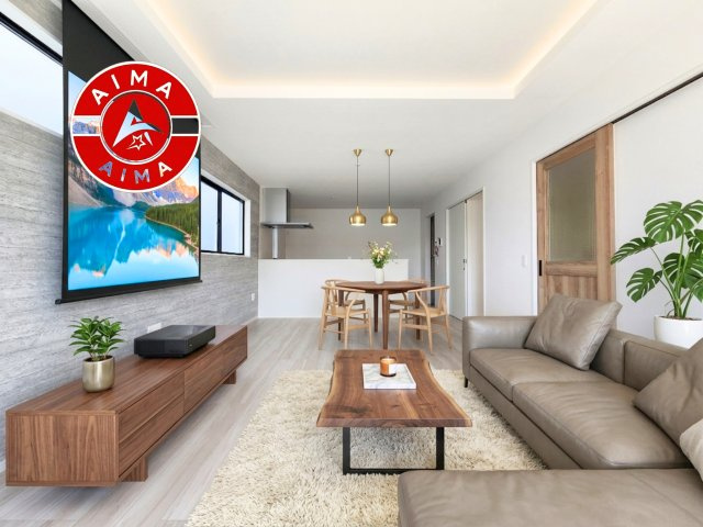 福津市若木台1丁目第2-2棟（2号棟）の居間・リビング|明るく開放的なリビングダイニングは豊かな陽光が注ぎ込み、やすらぎの空間を演出してくれます。ご家族で楽しいひとときをお過ごし下さい。※家具はCGを合成したものです。