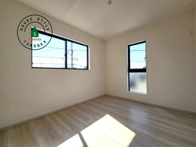福津市若木台1丁目第2-2棟（2号棟）の和室|将来的に、琉球畳を引きまして和室風にすることも可能です。