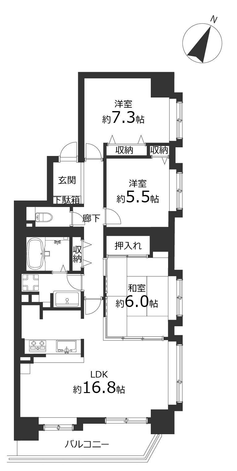 アルス伏見南16条の間取り