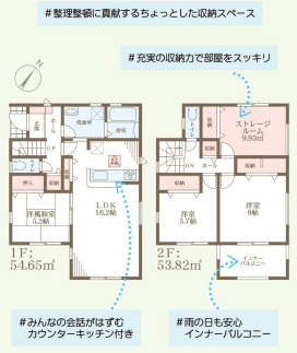 泉佐野市鶴原８期2号棟の間取り