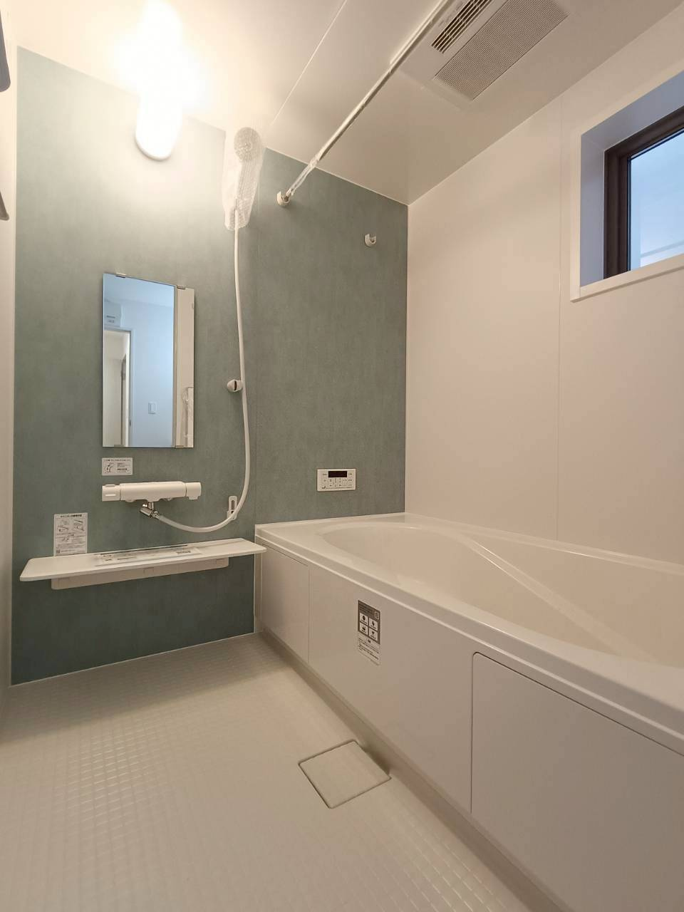 越谷市　東越谷4丁目　新築戸建　全1棟の浴室|施工例です