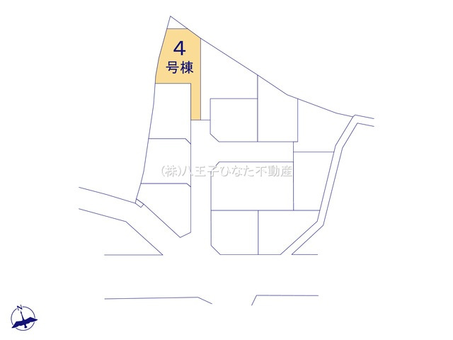 『八王子市新築戸建て』八王子市館町221【仲介手数料無料】の区画図|～仲介手数料無料☆八王子ひなた不動産～　八王子市館町　新築戸建て