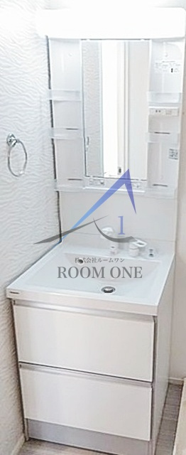 ハーモニーテラス綾瀬Ⅲの洗面所|洗面台です。