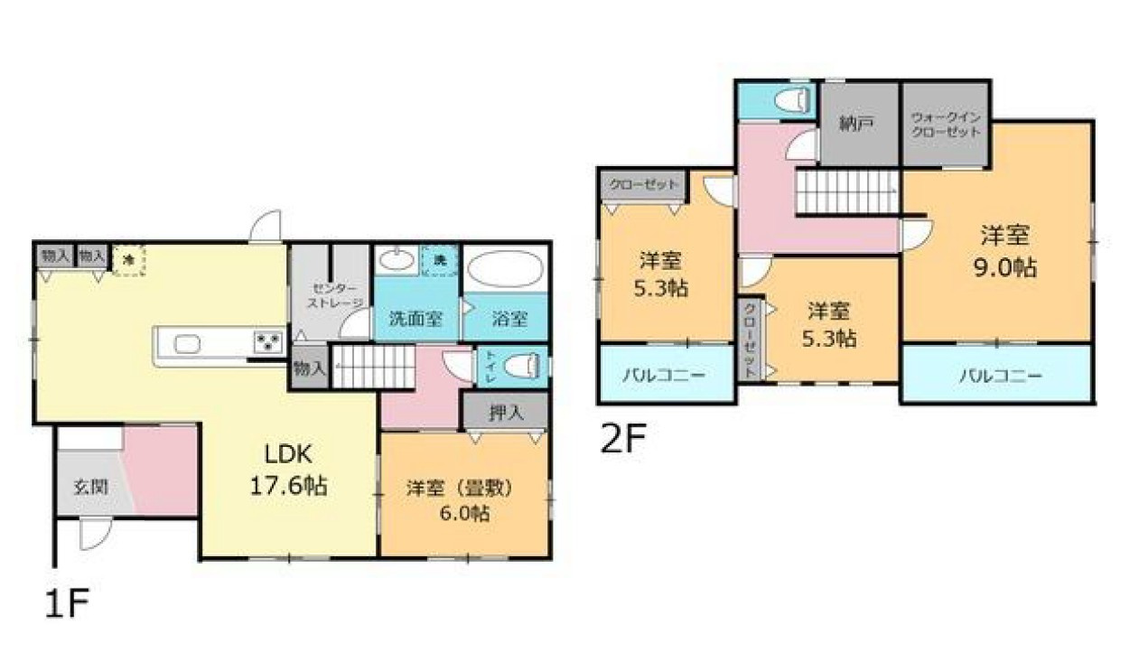 【中古戸建】太田市牛沢町の間取り|■間取り図｜敷地面積：224.04（約67.77坪）　建物面積：114.27（約34.56坪）