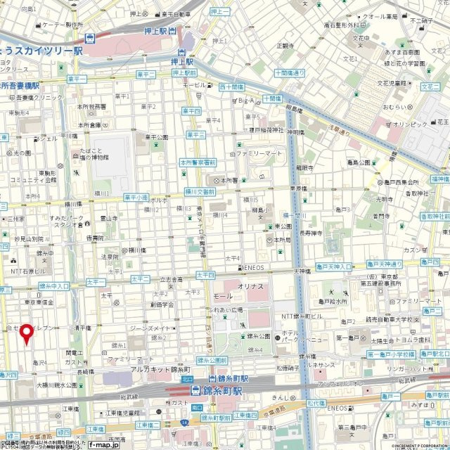 レガスタ錦糸町の地図