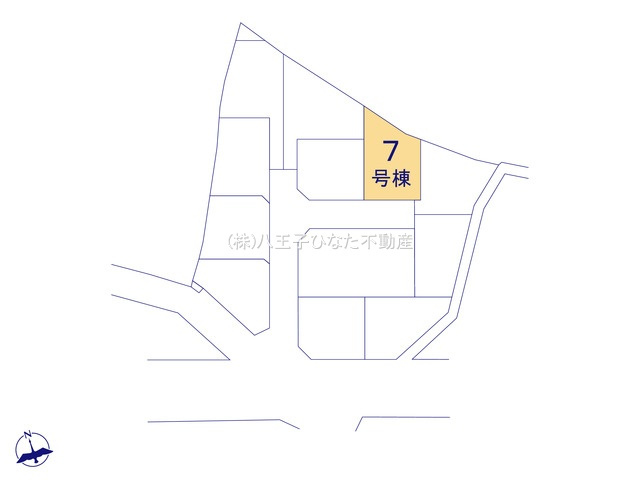 『八王子市新築戸建て』八王子市館町221【仲介手数料無料】の区画図|～仲介手数料無料☆八王子ひなた不動産～　八王子市館町　新築戸建て