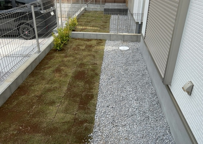 【庭】 | 庭があることでガーデニングや家庭菜園はもちろん、こどもの遊び場やペットを放して遊ぶことができます。また、家の周囲に余裕があるということです。隣地との間があれば、十分な日当たりと、風通しが確保できます。