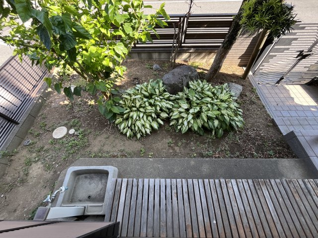 福田様貸家の庭|お庭も活用できます
