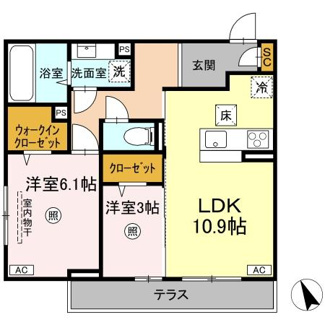 【間取り】 | D's LIEN (ディ-ズリアン)E