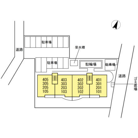 ビラーション笠寺の区画図