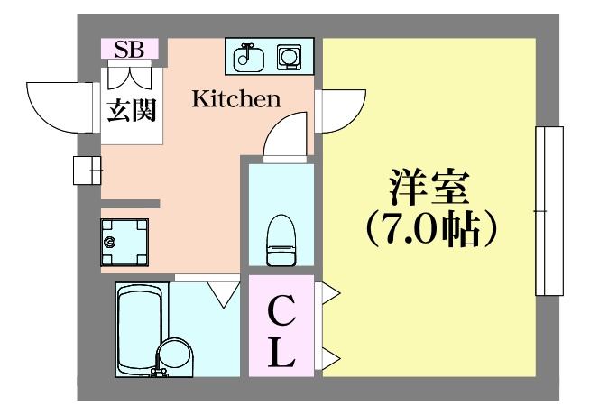 コンフォール湊川の間取り
