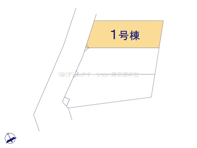 【区画図】 | アトムセレクト習志野市藤崎１４期　1号棟