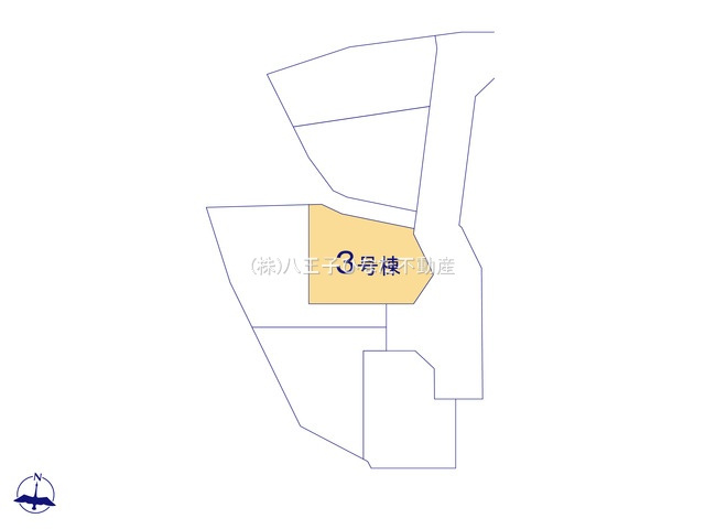 『八王子市新築戸建て』八王子市小比企町1429-2【仲介手数料無料】　１期の区画図|～仲介手数料無料☆八王子ひなた不動産～八王子市小比企町　新築戸建て