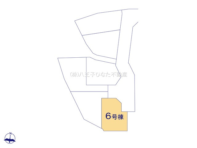 『八王子市新築戸建て』八王子市小比企町1429-2【仲介手数料無料】　１期の区画図|～仲介手数料無料☆八王子ひなた不動産～八王子市小比企町　新築戸建て