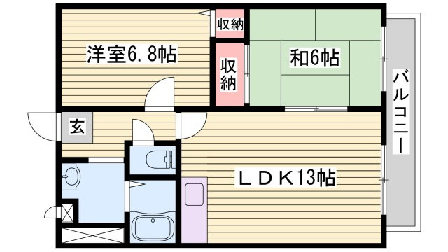 グリーンハイツ東山Ⅱの間取り